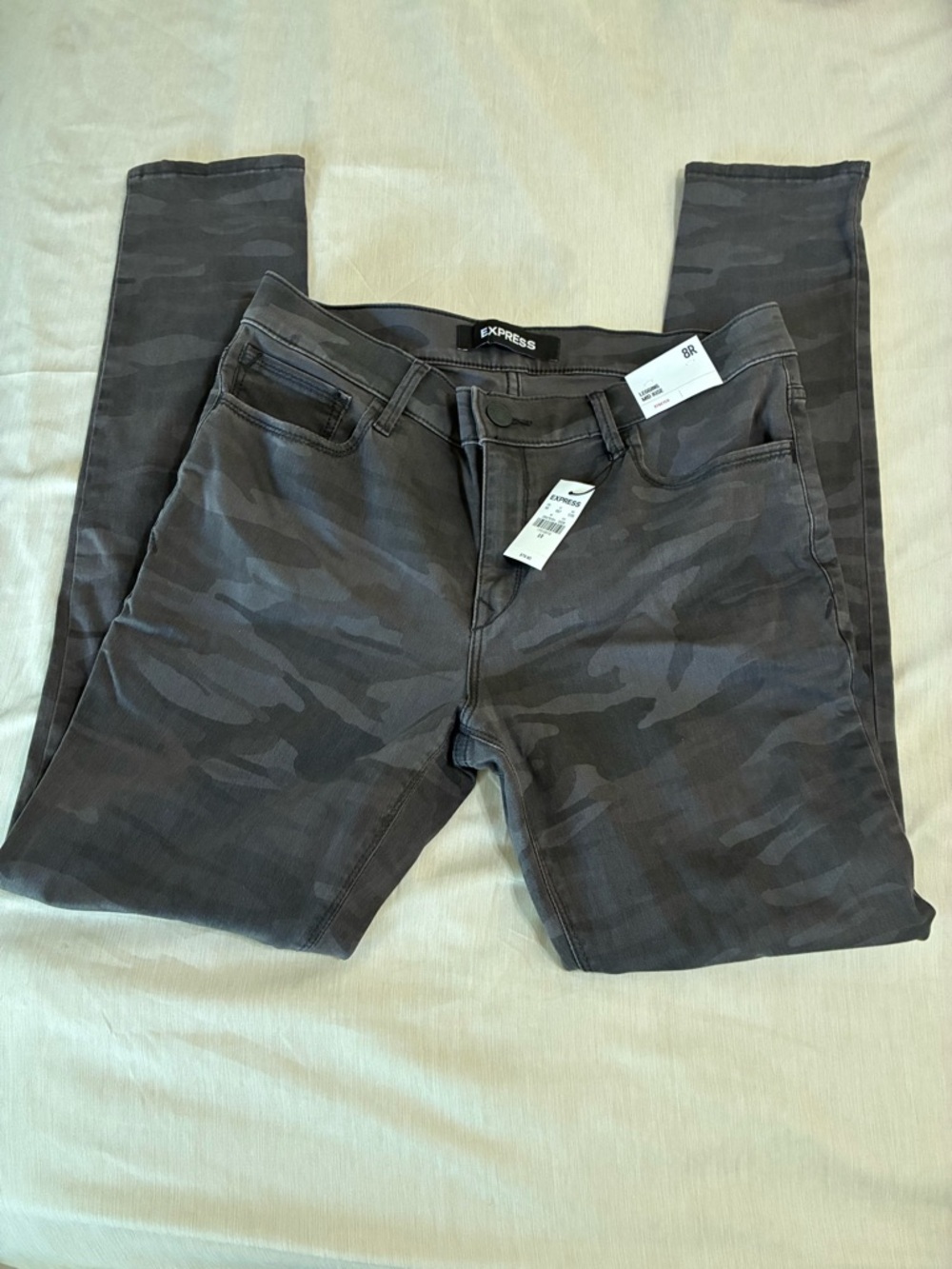 Express women’s Camouflage Slim Fit Jeans - Charcoal Gray